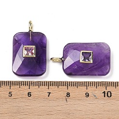 Natürlichen Amethyst Edelsteinanhänger&nbsp;LS-G-I391-03G-10