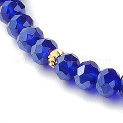 Set di braccialetti di stirata dei branelli di vetro&nbsp;BJEW-JB06575-05