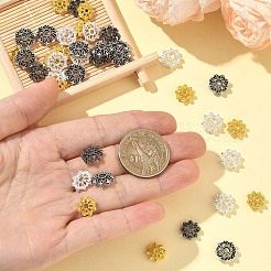 60 capuchon de perle en alliage de 4 couleurs&nbsp;FIND-YW0011-83