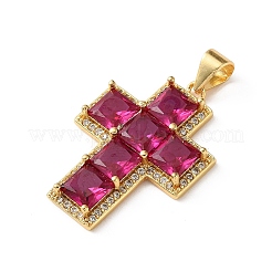 Pendenti in ottone con zirconi cubici&nbsp;CU-CBA03AF-17G-03