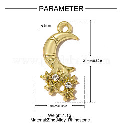 Alliage de zinc avec pendentifs en strass cristal&nbsp;RB-OY001-73G