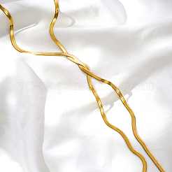 Collane a catena a Y in acciaio inossidabile 304 con chiusura a laccio per donna&nbsp;FZ8531
