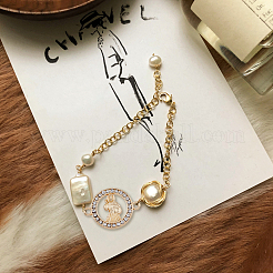 56 pièce 4 styles de breloques de connecteur en alliage de cristal strass&nbsp;FIND-DC0003-57