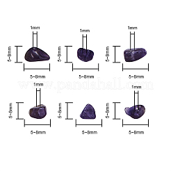 Natürlichen Amethyst Chip-Perlen&nbsp;G-CJ0001-23