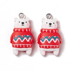Pendentifs en résine opaque sur le thème de noël&nbsp;LS-FIND-E025-21