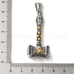 Wikinger-Anhänger aus 304 Edelstahl&nbsp;STAS-Z059-01AS