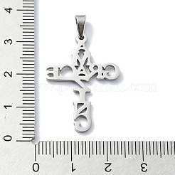 Pendenti in acciaio inossidabile 304 anti-ossidazione&nbsp;LS-STAS-C097-14P