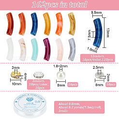Kit fai da te per realizzare braccialetti tubolari&nbsp;MACR-GO0001-02