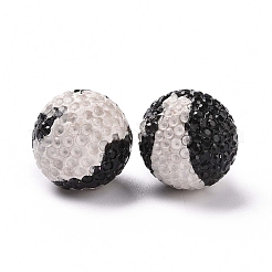 Polymer Ton Strass Perlen&nbsp;RB-L029-05D