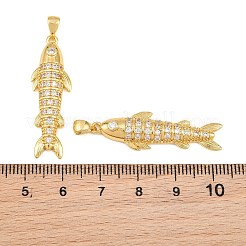 Pendentifs avec zircon cubiques à micro-pavés en laiton&nbsp;CU-CBAB3AD-10G-01