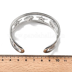 Brazaletes de acero inoxidable 304 para mujer&nbsp;BJEW-D384-03P