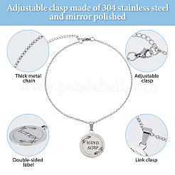 4 Stück 4 Stile 304 Edelstahl Seifenanhänger&nbsp;AJEW-FH0006-16