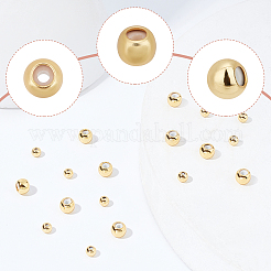 40 pz 2 perline in ottone stile&nbsp;KK-BBC0001-58
