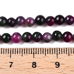 Chapelets de perles en jade blanc naturel teinté&nbsp;G-T140-4mm-A01