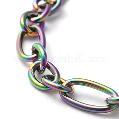 Ionenplattierung (IP) 304 Edelstahl Figaro Kettenarmbänder&nbsp;BJEW-O186-04MC