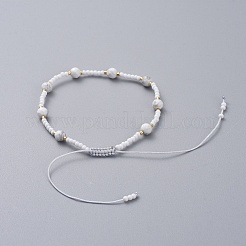Braccialetti di perline intrecciati regolabili&nbsp;BJEW-JB04902