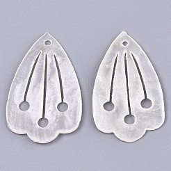 Natürliche Capiz Shell Anhänger&nbsp;X-SHEL-N026-106