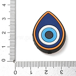 Silikonperlen mit Motiv des bösen Blicks&nbsp;SL-CBACE28-03D
