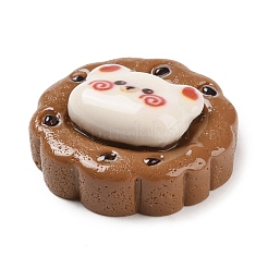 Biscuits d'ours cabochons décodés en résine opaque&nbsp;X-CRES-Q220-05B