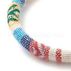 Ethnisches Stammes-Stoff geflochtenes Perlenarmband&nbsp;BJEW-JB07483