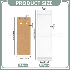 120 Stück Schlüsselanhänger-Displaykarten aus Kartonpapier&nbsp;CDIS-PH0001-72