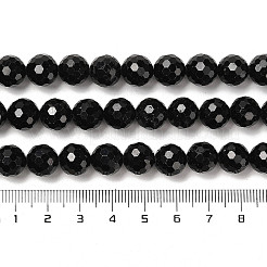Natürliche schwarze Turmalin Perlen Stränge&nbsp;G-K345-A04-03