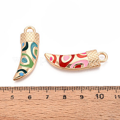 Crémaillère placage pendentifs en émail d'alliage&nbsp;PALLOY-T091-16M