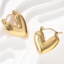 Boucles d'oreilles créoles en acier inoxydable 304 pour femmes&nbsp;EJEW-L296-052G