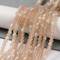 Chapelets de perles en verre imitation jade&nbsp;EGLA-A034-T3mm-MB20