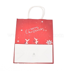 Sacs en papier kraft à thème de noël&nbsp;ABAG-H104-D02