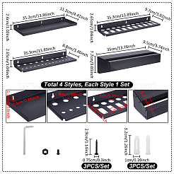 4 borsa 4 stili in acciaio al carbonio pinze da parete cacciavite chiave supporto&nbsp;ODIS-UN0001-38