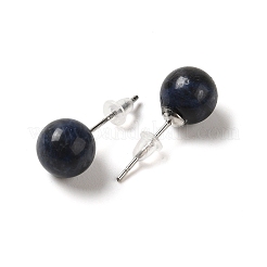 Naturales lapis lazuli de aretes&nbsp;X-G-B075-02P-08