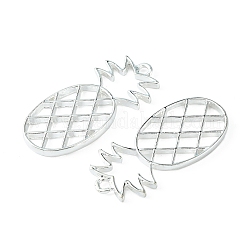 Legierung offene zurück Lünette Anhänger&nbsp;PALLOY-WH0076-72S-RS