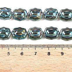 Chapelets de perles en verre électroplaqué&nbsp;EGLA-T021-05F