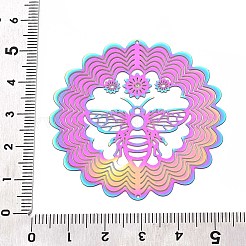 201 Edelstahl 3D drehbarer Hängewindspinner&nbsp;STAS-T064-96