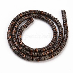 Natürliche Bronzit- und Pyritperlenstränge&nbsp;G-T111-12