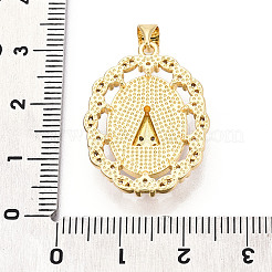 Messing micro pave klare zirkonia anhänger&nbsp;KK-N268-33G