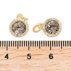 Ottone micro spianare pendenti zirconi&nbsp;KK-H538-03G