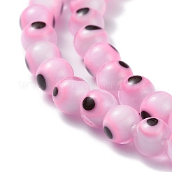 Fatti a mano in vetro murano male occhio tondo fili di perle&nbsp;LAMP-L055-6mm-17