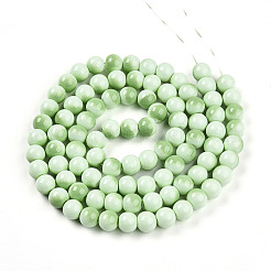 Chapelet de perles en verre baking paint&nbsp;DGLA-N012-10mm-04