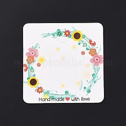 Carte quadrate per fermagli per capelli in carta&nbsp;DIY-B061-01B-08