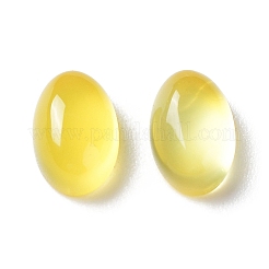 Natürliche gelbe Achat Cabochons&nbsp;G-A029-01-09
