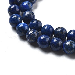 Natürlich gefärbte Lapislazuli-Perlenstränge&nbsp;G-G953-04-6mm