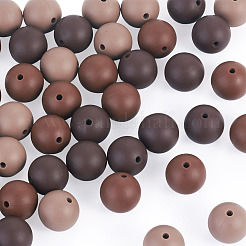 45 perles focales rondes en silicone de 3 couleurs&nbsp;SIL-TAD0001-01G