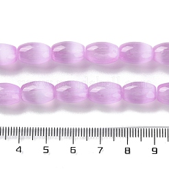 Fili di perline di selenite naturale color macaron&nbsp;X1-G-B102-A01-04