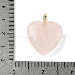 Natürlichen Rosenquarz Anhänger&nbsp;G-P585-03G-09