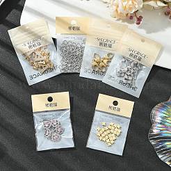Sujetadores Shegrace con micro pavé de circonitas cúbicas transparentes y cierres ovalados plegables.&nbsp;XGRBA315D-807PB