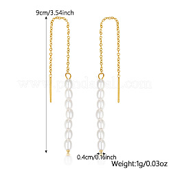 Orecchini con nappe in argento s925 e perline di riso&nbsp;ZC4756