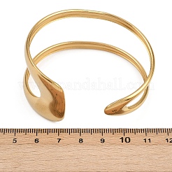 Bracelets manchettes en acier inoxydable 304 pour femmes&nbsp;BJEW-B147-03G
