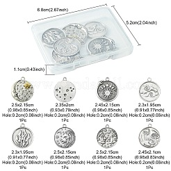 8 pièces 8 styles pendentifs en alliage de style tibétain&nbsp;FIND-YW0003-41